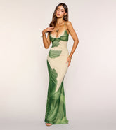 Tess Lace Up Floral Mermaid Formal Dress
