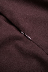 Notched Lapel Belted Pocket Blazer And Skirt Set