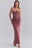 Avella Amethyst Metallic Lace Corset Maxi Gown - Limited Edition