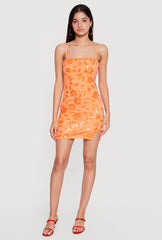Almost Famous Floral Sequin Cami Mini Dress