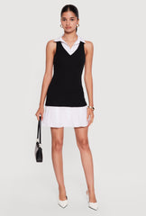 Almost Famous Layered Look Racerback Shirt Dress