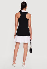 Almost Famous Layered Look Racerback Shirt Dress
