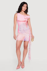 Almost Famous Starfish and Seashell Print Mini Dress