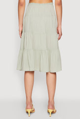 Almost Famous High Waist Tiered Skirt
