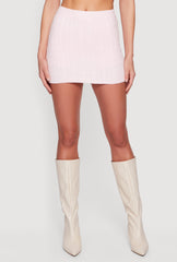 Almost Famous Cable Knit High Waisted Skort