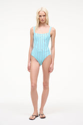 Adelaide One Piece | Pool Stripe