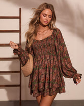 Rosewater Garden Floral Mini Dress