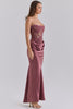 Avella Amethyst Metallic Lace Corset Maxi Gown - Limited Edition