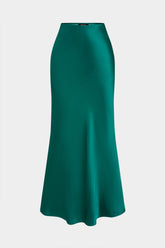Satin High Waist Skirt