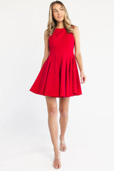 Americana Short Dress | Red