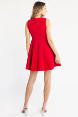 Americana Short Dress | Red