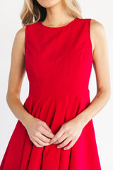 Americana Short Dress | Red