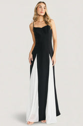 Adela Maxi Dress | Black + White