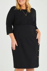 Belle Ponte Everywear Dress - Black