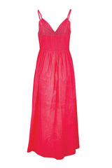Be My Bird Cotton Poplin Maxi Dress – Rose