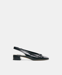 MARIEN MID HEELS BLACK LEATHER
