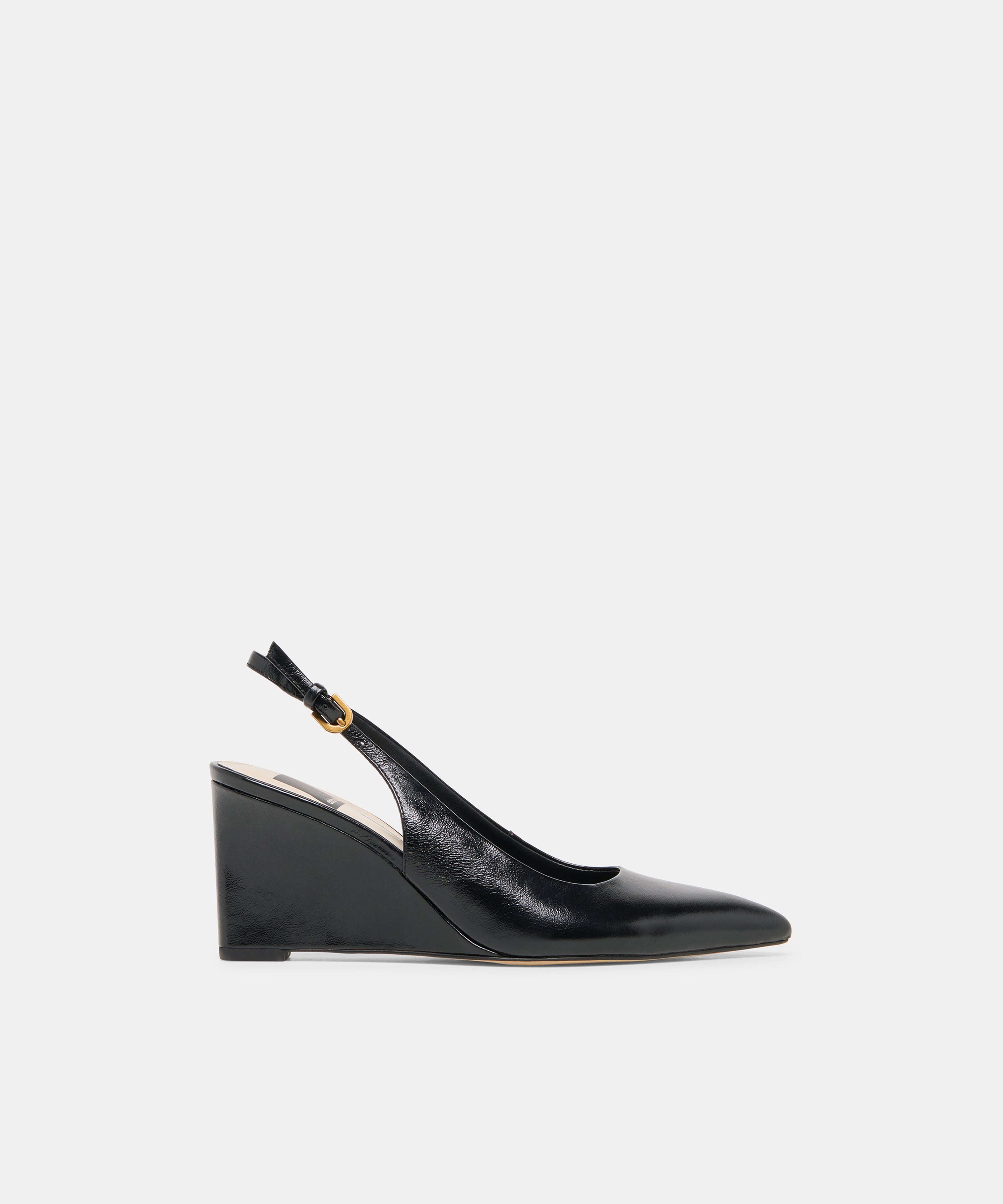 EVELAN WEDGES BLACK LEATHER