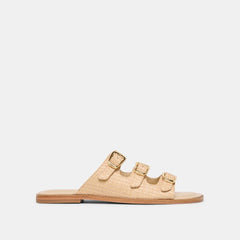 FIN SANDALS SAND RAFFIA
