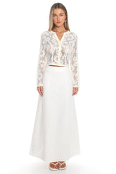 Menorca Maxi Skirt Off White