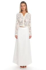 Menorca Maxi Skirt Off White
