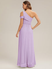 ever CHACE|Cut-Out Detail Chiffon Sleeveless Bridesmaid Dress