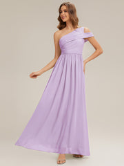 ever CHACE|Cut-Out Detail Chiffon Sleeveless Bridesmaid Dress