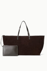Christos Large Tote | Espresso Suede