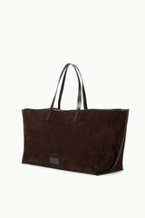 Christos Large Tote | Espresso Suede