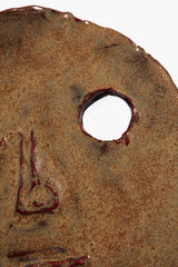 Auguste Ceramic Face | Molasses Glaze
