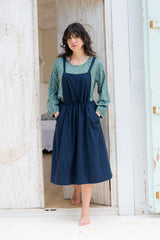 Cara Pinafore - IndigoPlai