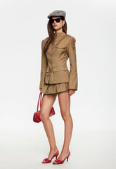ALLURE MINI SKORT - CAMEL