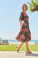 Ailin Wrap Dress - Vividflora