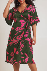 Ailin Wrap Dress - Vividflora