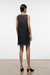 Cara Dress | Black Studs