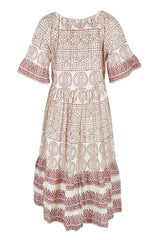 Cocora Valley Cotton Dress - Rustcream