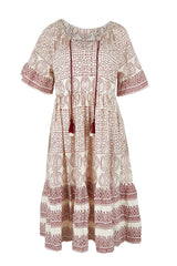 Cocora Valley Cotton Dress - Rustcream