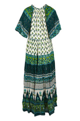 Angel Falls Long Dress - Green
