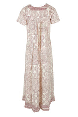 Cocora Valley Cotton Long Dress - Rustcream
