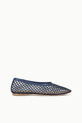 Alba Ballet Flat | Navy Netting