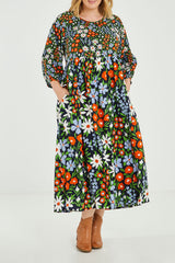 Alice Gathered Dress - Wildfield