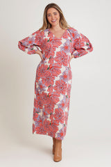 Aimee A-Line Cotton Dress - Rosettes