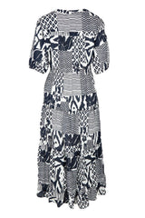 Calabasas Cotton Dress - Navy