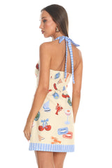 Cannery Row Halter Mini Dress Butter