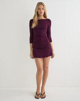 Ysmaine Mini Dress in Redwood