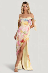 Allegra Off Shoulder Maxi Dress | Multi Floral