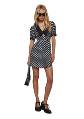 Jenny Polka Dot Babydoll Dress