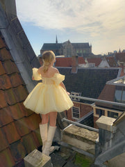 The Baby Banana Puff Dress