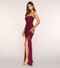Kiera Strapless Mesh Mermaid Formal Dress