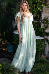 Agatha Maxi Dress | Light Sage