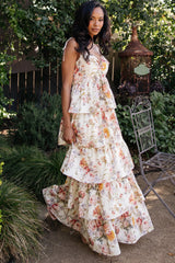 Angelica Tiered Maxi Dress | Multi Floral